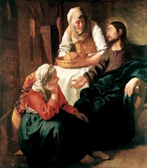 "Christ With Martha and Mary"; Vermeer 1654-55