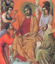 Mockery of Christ Duccio 1311
